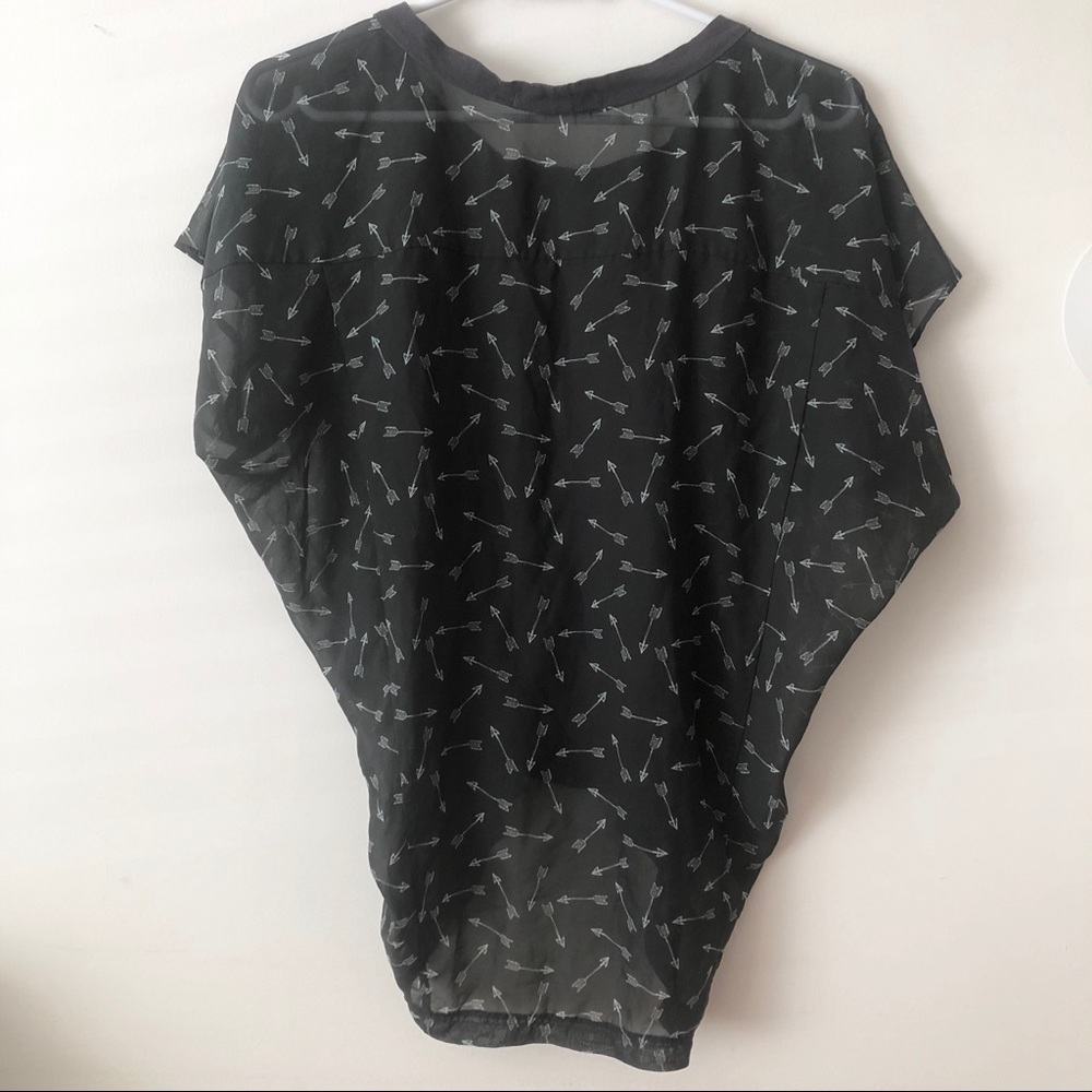 BCBG After Dark Arrow Blouse. - Picture 4 of 5